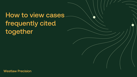 Thumbnail for How to view cases frequently cited together