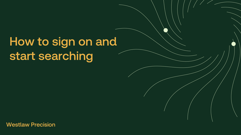 Thumbnail for How to sign on and start searching