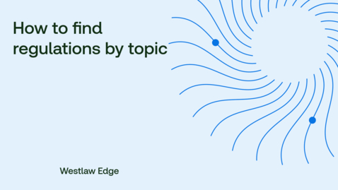 Thumbnail for How to find regulations by topic
