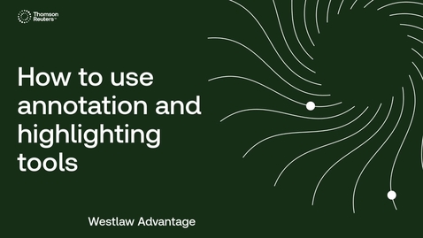 Thumbnail for How to use annotation and highlighting tools