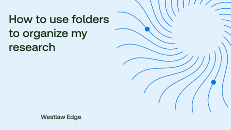 Thumbnail for How to use folders to organize my research