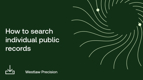 Thumbnail for How to search individual public records