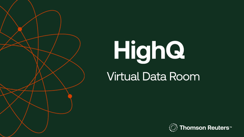 Thumbnail for Virtual data rooms in HighQ