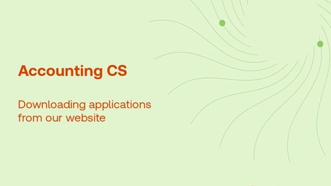 Thumbnail for Downloading applications from our website