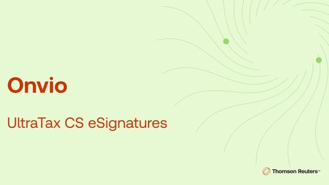 Thumbnail for UltraTax CS - eSignatures