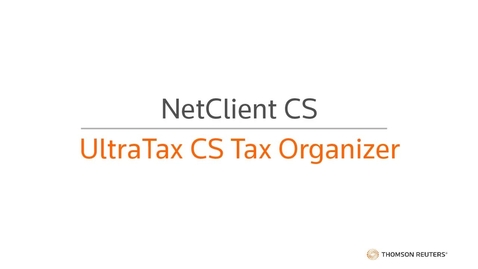 Thumbnail for UltraTax CS Tax Organizer