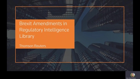 Thumbnail for Brexit Amendments in Regulatory Intelligence Library