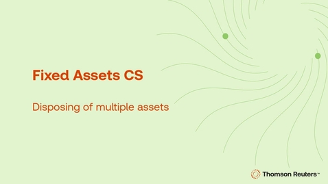 Thumbnail for Disposing of multiple assets