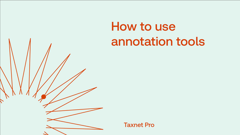 Thumbnail for How to use annotation tools