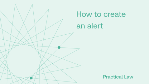 Thumbnail for How to create an alert