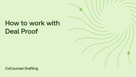 Thumbnail for How to work with Deal Proof