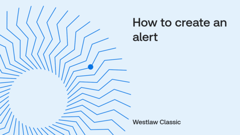 Thumbnail for How to create an alert