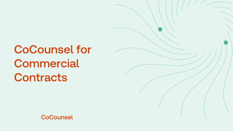 Thumbnail for CoCounsel for Commercial Contracts