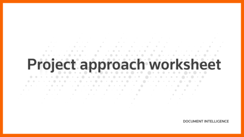 Thumbnail for Project approach worksheet