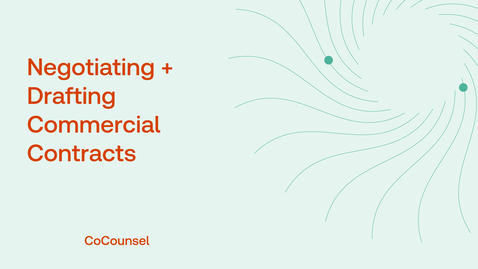 Thumbnail for Negotiating and Drafting Commercial Contracts