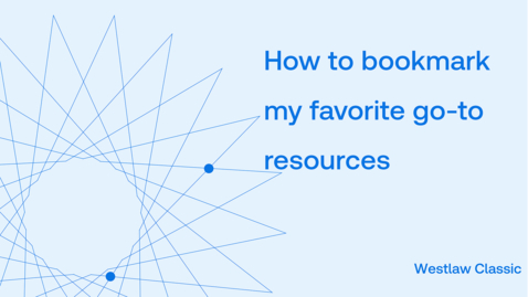 Thumbnail for How to bookmark my go-to resources