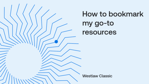 Thumbnail for How to bookmark my go-to resources