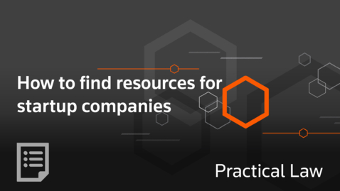 Thumbnail for How to find resources for startup companies