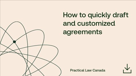 Thumbnail for How to quickly draft and customize agreements