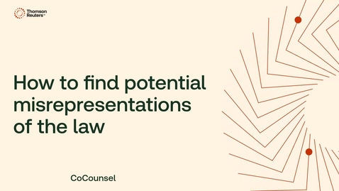 Thumbnail for How to find potential misrepresentations of the law
