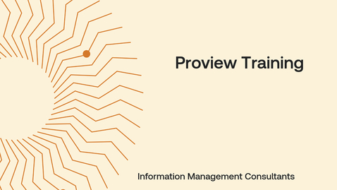 Thumbnail for Proview Training