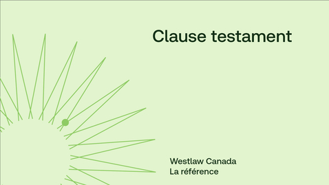 Thumbnail for Clause testament