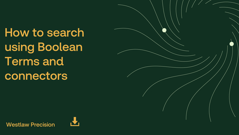 Thumbnail for How to search using Boolean Terms and Connectors