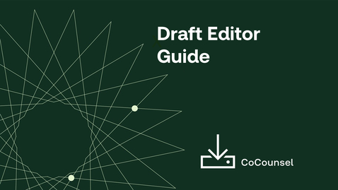 Thumbnail for Draft Editor Guide
