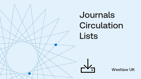 Thumbnail for Journals Circulation Lists