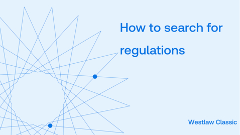 Thumbnail for How to search for regulations