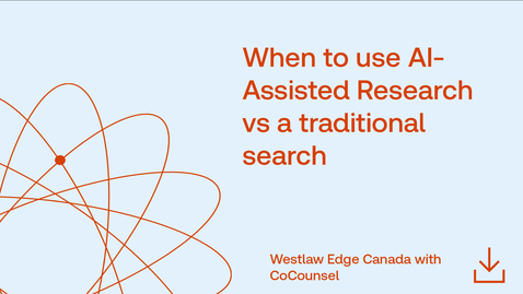 Thumbnail for When to use AI-Assisted research vs a traditional search