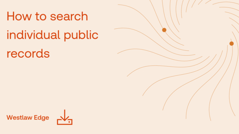 Thumbnail for How to search individual public records