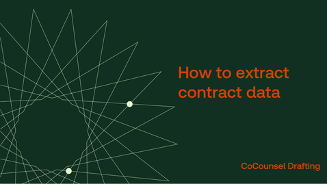 Thumbnail for How to extract contract data