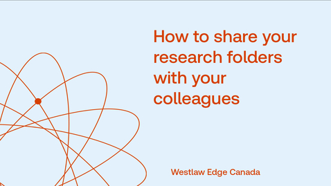 Thumbnail for How to share your research folders with your colleagues