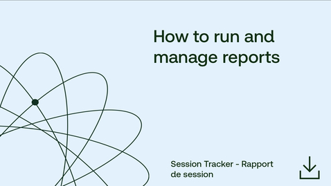 Thumbnail for How to run and manage reports