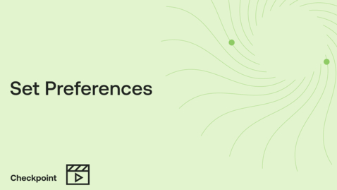 Thumbnail for Set Preferences