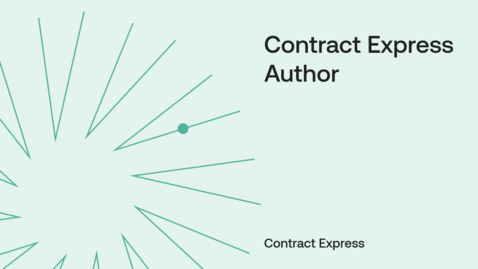 Thumbnail for Contract Express Author
