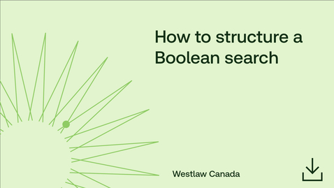 Thumbnail for How to structure a Boolean search (One pager)