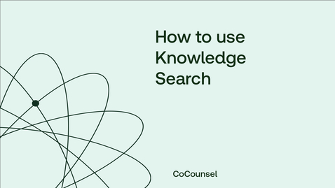 Thumbnail for How to use Knowledge Search