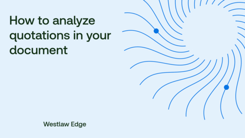 Thumbnail for How to analyze quotations in your document