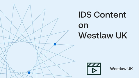 Thumbnail for IDS Content on Westlaw UK