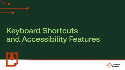 Thumbnail for Keyboard Shortcuts and Accessibility Features