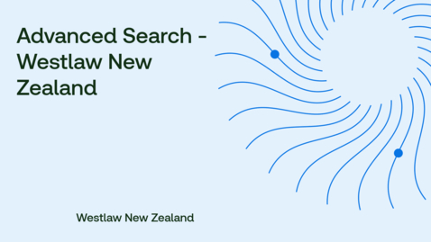 Thumbnail for Advanced Search - Westlaw New Zealand