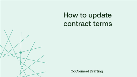 Thumbnail for How to update contract terms