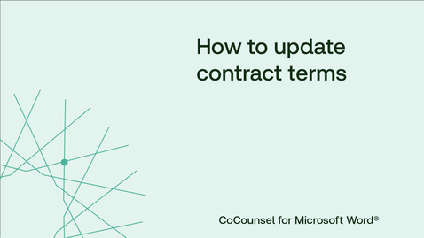 Thumbnail for How to update contract terms
