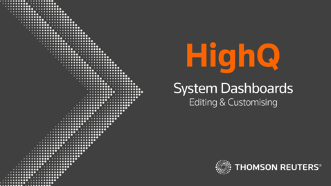Thumbnail for   Editing a System Dashboard