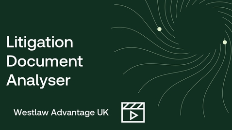 Thumbnail for Westlaw Litigation Document Analyser