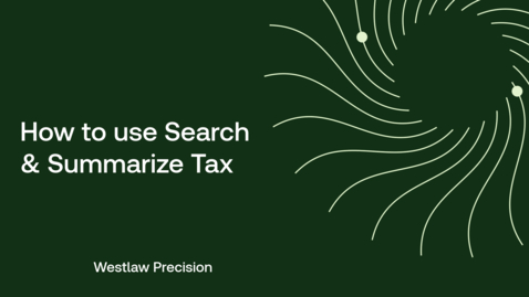 Thumbnail for How to use Search &amp; Summarize Tax