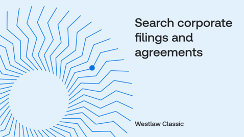 Thumbnail for How to search corporate filings and agreements