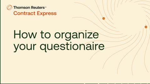 Thumbnail for How to organize your questionnaire
